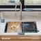 Elkay 18 Ga Workstation SS 31-1/2" x 18-1/2" x 9" Equal Dbl Bwl Undermt Sink and Faucet Kit w/ Aqua Divide ECTRUA31169TFCW - alternate 5
